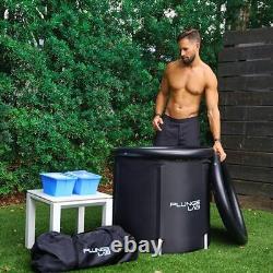 Ice Bath Tub for Athletes with 2-Pack Ice Block Molds USA Owned Portable