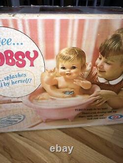Ideal 1967 Tubsy All Original Bathtub Base/Cover New In Box Toy Corp Untested