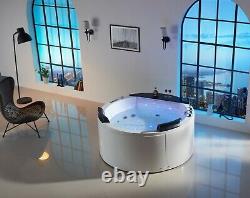 Indoor Freestanding Round Massage Jetted Whirlpool Hydrotherapy Bathtub Soaking