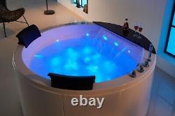 Indoor Freestanding Round Massage Jetted Whirlpool Hydrotherapy Bathtub Soaking