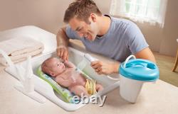 Infant Bath Tub Newborn Babies Toddler Child Blue Synthetic Motorized Shower NEW