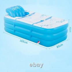 Inflatable Adult PVC Warm Bath Bathtub Foldable Indoor SPA Bathroom Tub