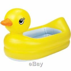 Inflatable Baby Infant Bath Tub Duck Rubber Bathroom Mini Pool Travel Bathing