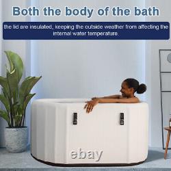 Inflatable Ice Bath Cold Plunge Spa Tubs Portable Foldable Sport J5O0