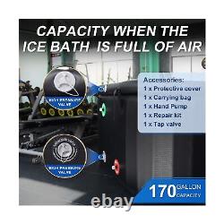 Inflatable Insulated Ice Bath Tub Foldable Cold Plunge Tub for Athletes Frees