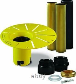 Installation Kit for Freestanding Bathtub with Black Pipe and brass pipes ABS
