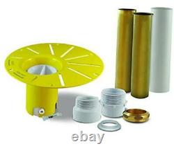 Installation Kit for Freestanding Bathtub with White Pipe and brass pipes PVC