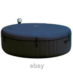 Intex PureSpa 6 Person Portable Inflatable Round Hot Tub Jet Spa with Cover, Blue