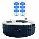 Intex Purespa Inflatable 4 Person Hot Tub W Bubble Jets & 6 S1 Filter Cartridges
