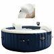 Intex Purespa Inflatable Bubble Jets 4 Person Hot Tub With Soft Foam Headrest