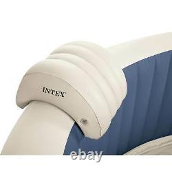 Intex PureSpa Inflatable Bubble Jets 4 Person Hot Tub with Soft Foam Headrest