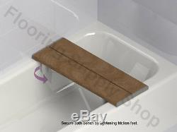 Invisia Shower and Bath Benches Brazilian walnut Support up-to 500 lb