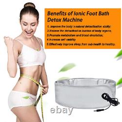 Ionic Foot Bath Detox Machine Ion Foot Detox Tub Basin with 100 Liners for Home