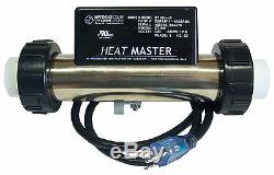 Jetted Bathtub Heater Hydro-Quip Heat Master In-Line Pressure, 1.5KW, 120volts
