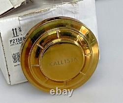 Kallista P21580-00-ULB LOFT Tub Overflow Hood Unlacquered Brass