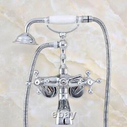 Kingston Brass 3-3/8 Tub Mount Clawfoot Tub Faucet With Hand Shower Spray