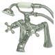 Kingston Brass Chrome Deck Mount Clawfoot Tub Faucet With Hand Shower Ks268c