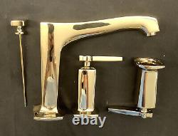 Kohler Margaux Bath Tub Faucet Widespread Trim in French Gold T16236-4-AF K2