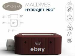 Lay-Z-Spa Bestway Maldives Hydrojet Pro 7-8 Person Hot Tub 60033 UK Plug