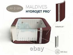 Lay-Z-Spa Bestway Maldives Hydrojet Pro 7-8 Person Hot Tub 60033 UK Plug