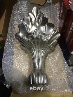 Lion Paw Foot for Double Slipper Cast Iron Tub in Satin Nickel