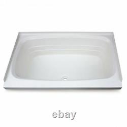 Lippert 209661 Bath Tub with Center Drain 24 x 38 White