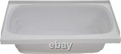 Lippert RV Right Hand Bathtub 24 x 40, Scratch-Resistant ABS Acrylic, White
