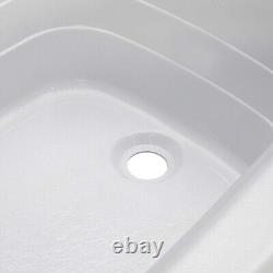 Lippert RV Right Hand Bathtub 24 x 40, Scratch-Resistant ABS Acrylic, White
