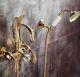 Luxury Gold Wall Mounted Swan Bath Tub Shower Filler Faucet Hand Shower New