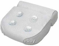 Luxury Waterproof Foam Bathtub Back Pillow Bathroom Spa Suction Cushion OL11