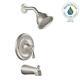 Moen Banbury Tub And Shower Faucet With Valve In Spot Resist Brushed Nickel