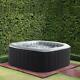 Mspa Self Inflatable Hot Tub 4-6 Persons Jacuzzi Bubble Spa Square Accessories