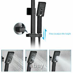 Matte Black Rainfall 8 Shower Faucet Set Shower System With Tub Spout Mixer Tap
