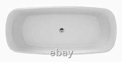 Modern Bathtub Freestanding Oval Tub Acrylic Soaking Tub Adria 67