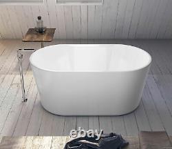 Modern Bathtub Oval Freestanding Tub Acrylic Soaking Tub Toscella 55.5