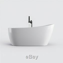Modern Freestanding Bath 1670 x 720 x 740mm + Freestanding Waterfall Bath Tap