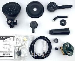 Moen 82310BL Mikah Tub Shower Faucet Kit w Hand Shower AND VALVE Matte Black
