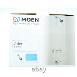 Moen Adler Tub and Shower Faucet 82553 Two-Handle Standard Fixture, Chrome