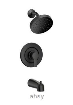Moen Rinza 1-Handle Single Function Tub and Shower Faucet in Matte Black 82628BL