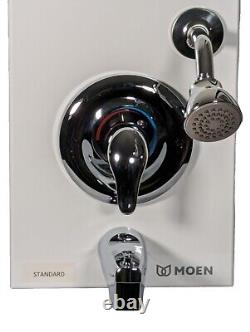 Moen tub shower faucet Chrome Posi-Temp 1 Handle Leaver New Out Box Standard