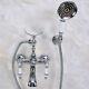 New Chrome Brass Bathroom Claw Foot Tub Faucet / Filler With Hand Shower Ena242
