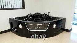 New 2 Person Jetted Whirlpool Massage Hydrotherapy Bathtub Tub Indoor BLACK
