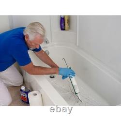 NuTub Bathtub Floor Repair Inlay Kit White Anti-Slip Texture 14-1/2 in. X 32 in