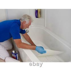 NuTub Bathtub Floor Repair Inlay Kit White Anti-Slip Texture 14-1/2 in. X 32 in