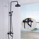 Oil Rubbed Bronze Bathtub Shower Faucet Sets Wall Mount Complete Shower Rod Kits