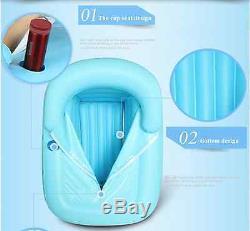 Outdoor Inflatable Bath Spa Bathtub Portable Foldable Bathroom Sun Bed Hot Tub