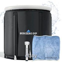 Outdoor XL Cold Plunge Tub Kit 116Gal-440L Portable Ice Bath Tub for Athletes