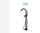Ove Decors Athena Matte Black Floor Mounted Bath Tub Filler Withhand Shower New