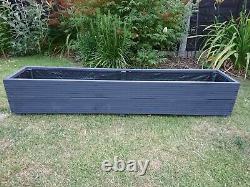 Painted Wooden Tanalised Decking Garden Patio Planter Trough Window Box 3 Colour