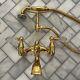 Phylrich Regent Crystal Gold Bath Tub Filler Faucet Hand Shower. Used Beautiful